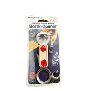 Vintage Collectible PROGRESSUS Bottle Opener Apples  1984 Made In Hong Kong